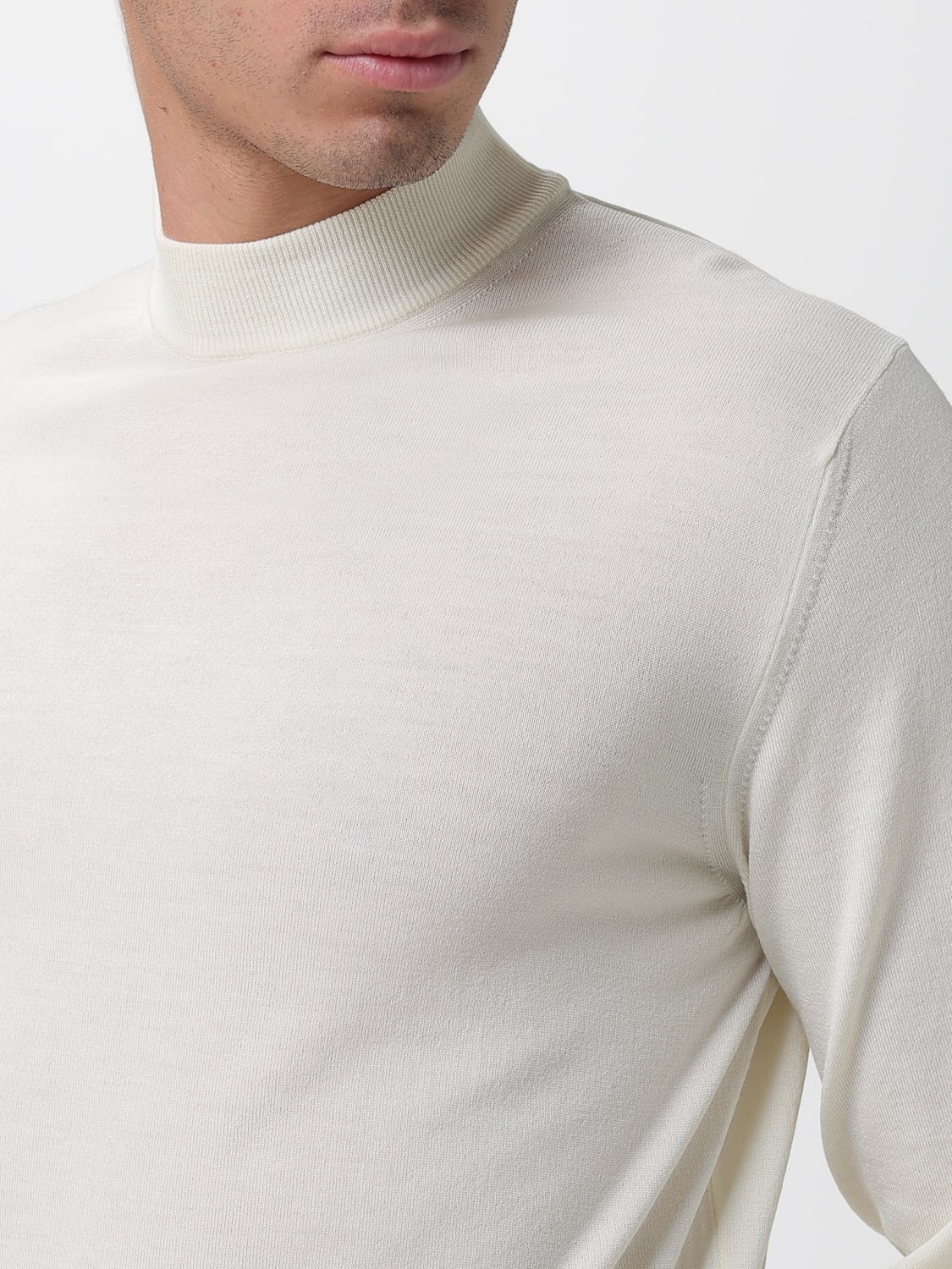 ZANONE セーター: スウェットシャツ メンズ Zanone, ホワイト - Img 3