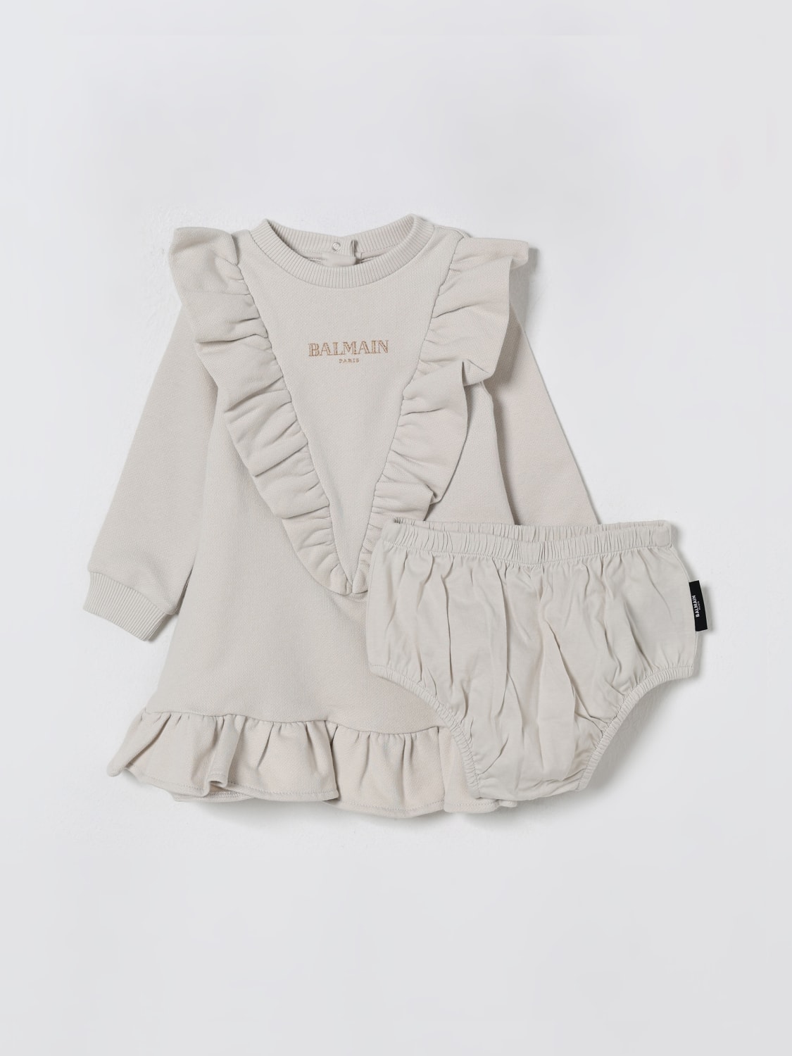 BALMAIN ROMPER: Romper kids Balmain, Beige - Img 2