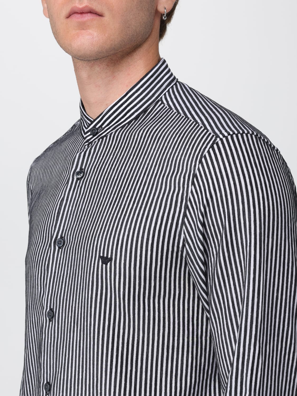 EMPORIO ARMANI HEMD: Hemd herren Emporio Armani, Blau - Img 4