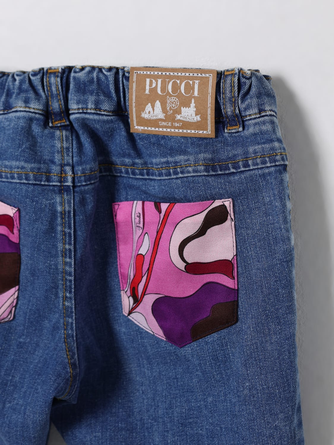 PUCCI JEANS: Hose kinder Pucci, Blau - Img 3