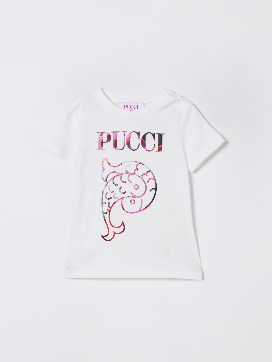 PUCCI CAMISETA: Camiseta niños Pucci, Marfil - Img 1