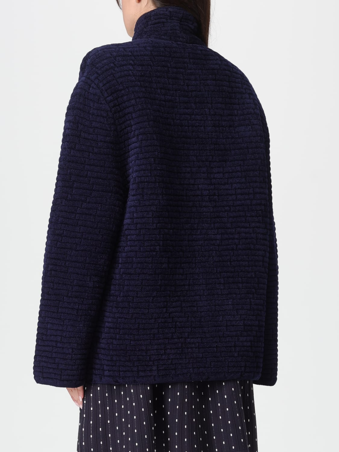 EMPORIO ARMANI COAT: Jacket woman Emporio Armani, Blue - Img 2