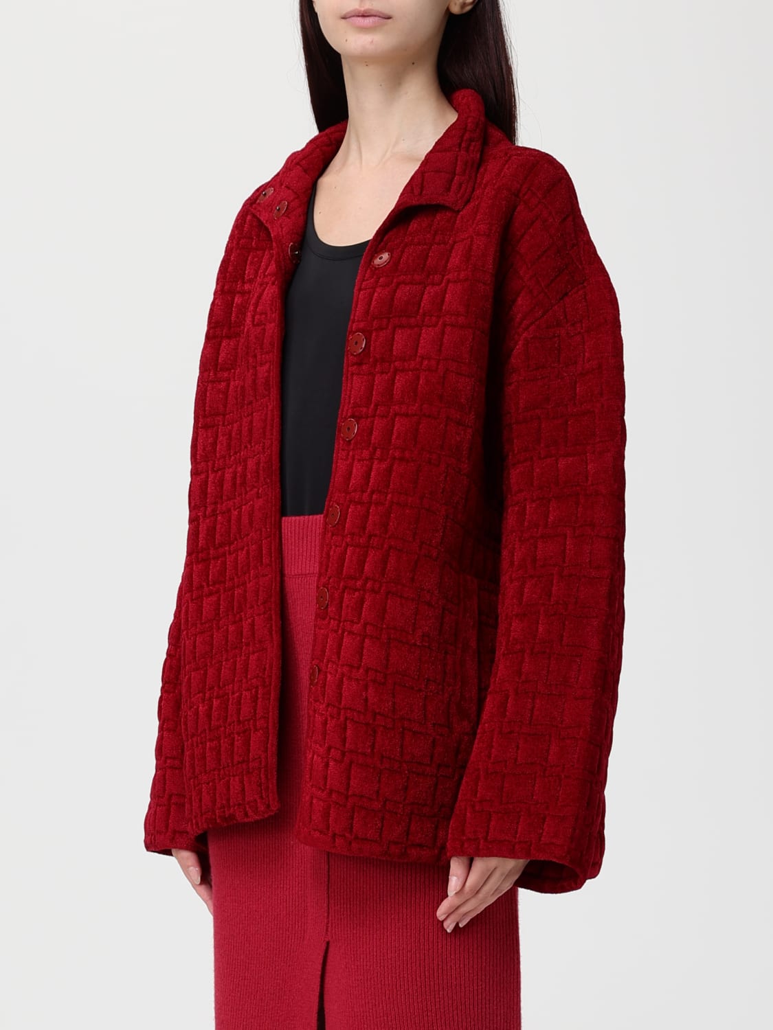 EMPORIO ARMANI MANTEL: Jacke damen Emporio Armani, Rot - Img 3