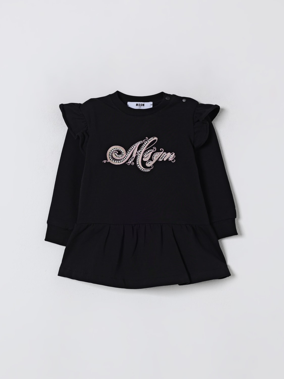 MSGM KIDS ROMPER: Romper kids MSGM Kids, Black - Img 1