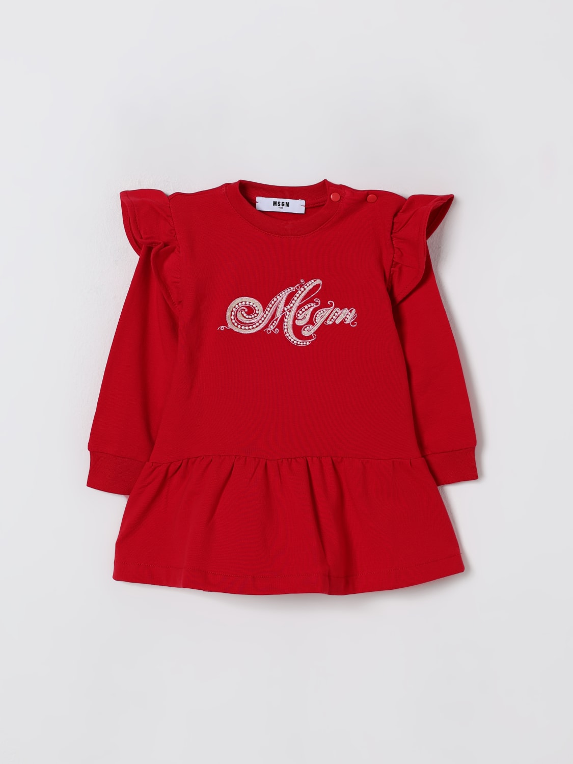 MSGM KIDS BARBOTEUSE: Robe enfant MSGM Kids, Rouge - Img 1
