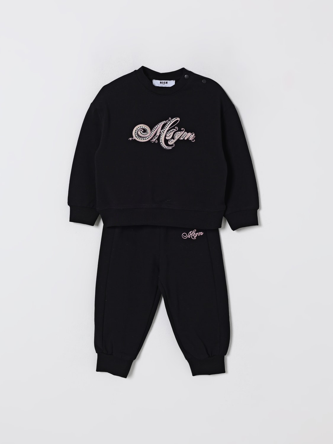 MSGM KIDS 连体衣: 连衣裙 儿童 MSGM Kids, 黑色 - Img 1