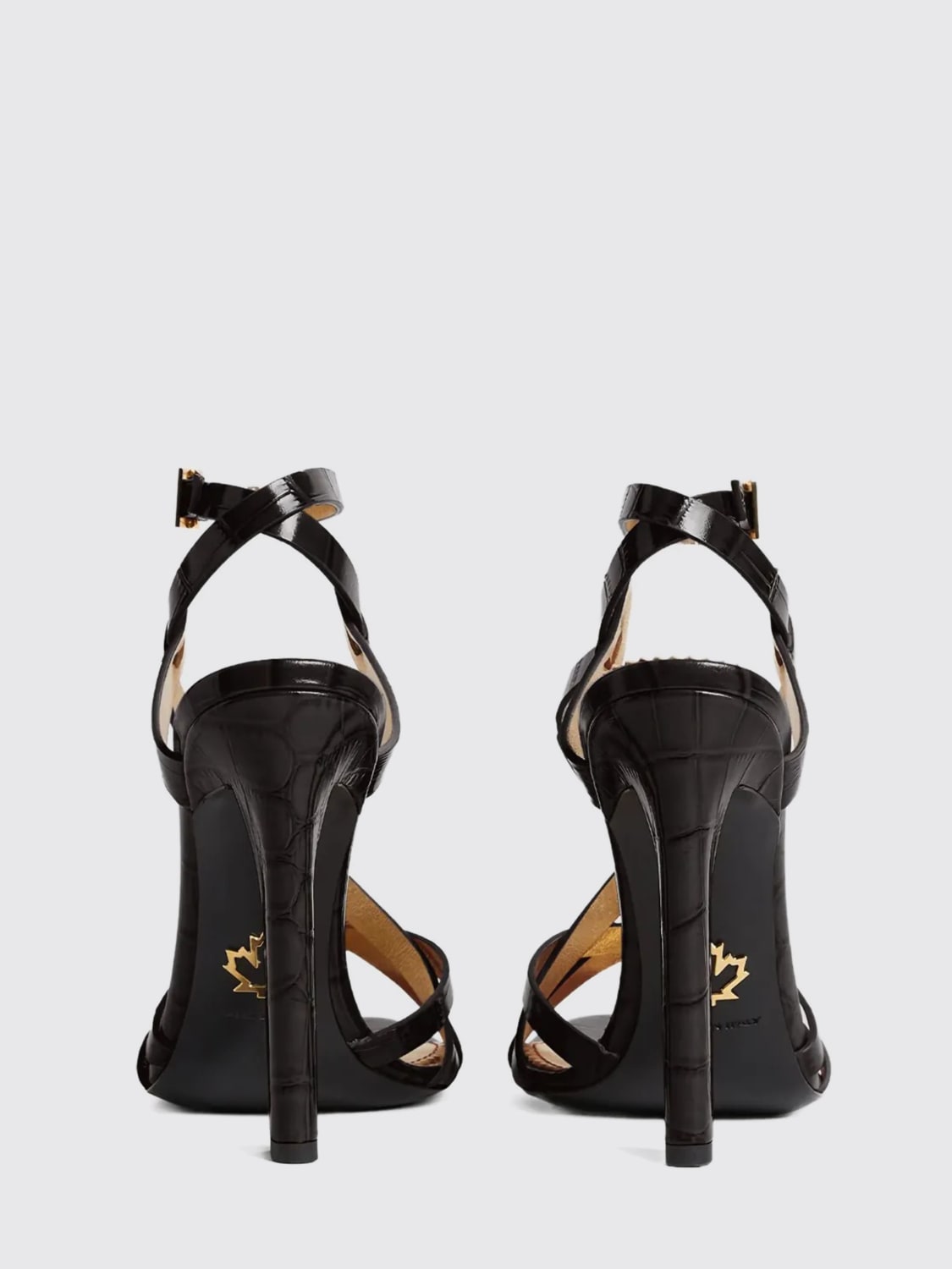 DSQUARED2 SANDALEN MIT ABSATZ: Sandalen mit absatz damen Dsquared2, Braun - Img 3