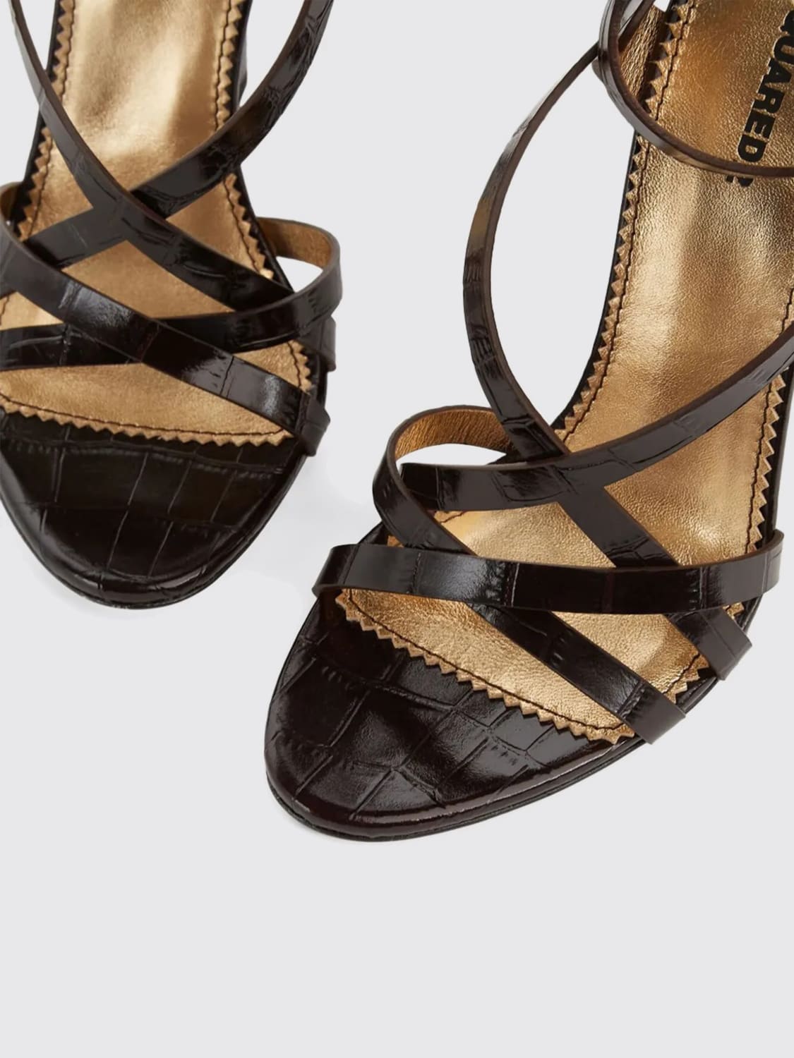DSQUARED2 SANDALEN MIT ABSATZ: Sandalen mit absatz damen Dsquared2, Braun - Img 4