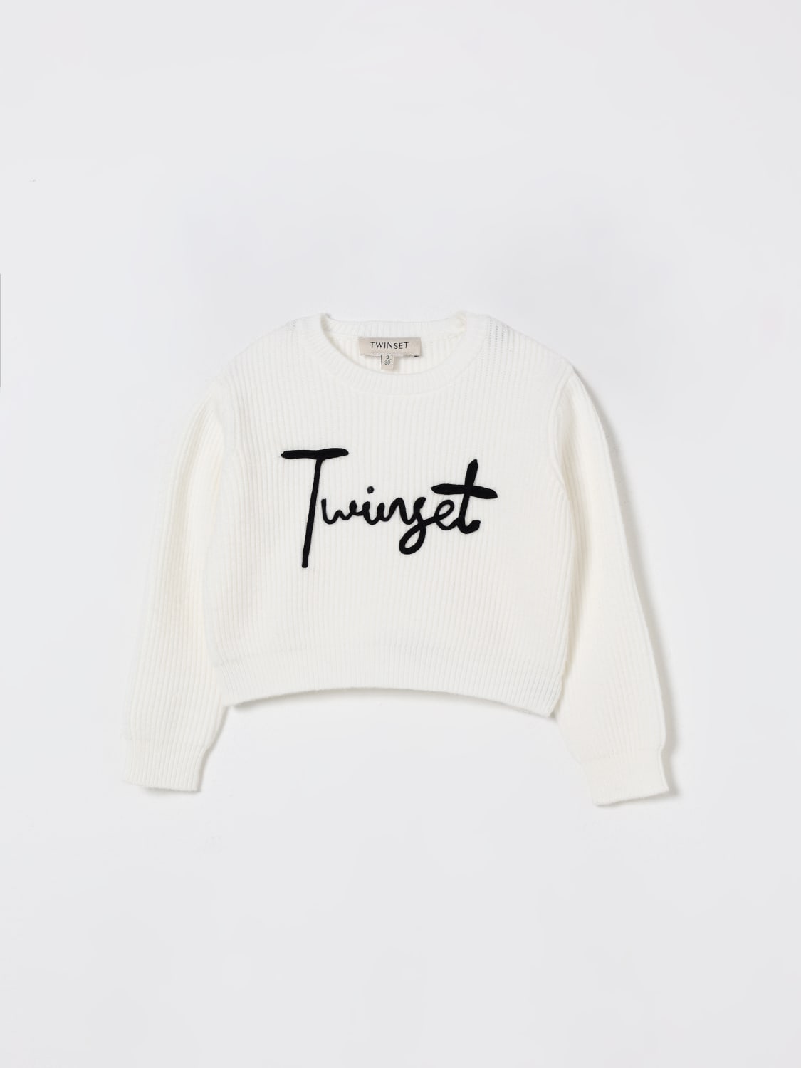 TWINSET PULL: Pull enfant Twinset, Blanc - Img 1