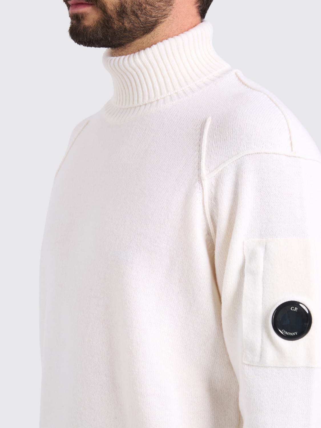C.P. COMPANY SWEATER: Sweater men C.P. Company, White 1 - Img 3