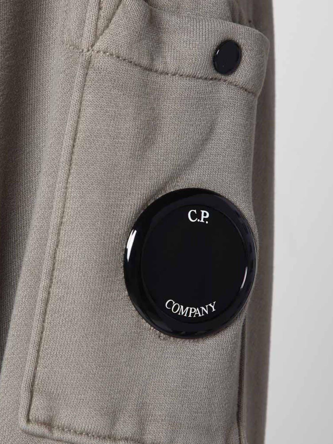 C.P. COMPANY FELPA: Felpa con cappuccio e zip in cotone C.P. Company, Grigio - Img 4