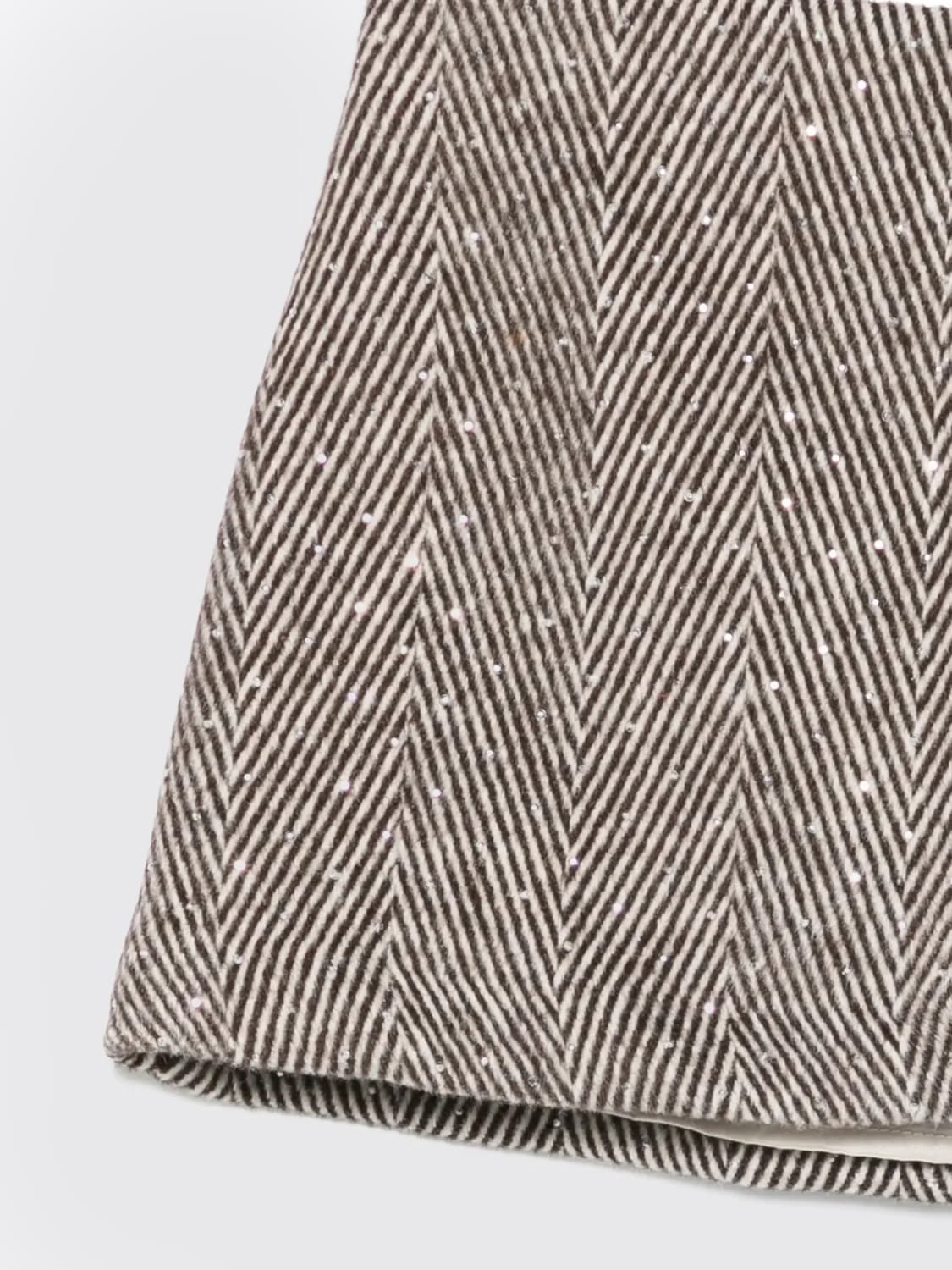 IL GUFO SKIRT: Skirt kids Il Gufo, Brown - Img 3