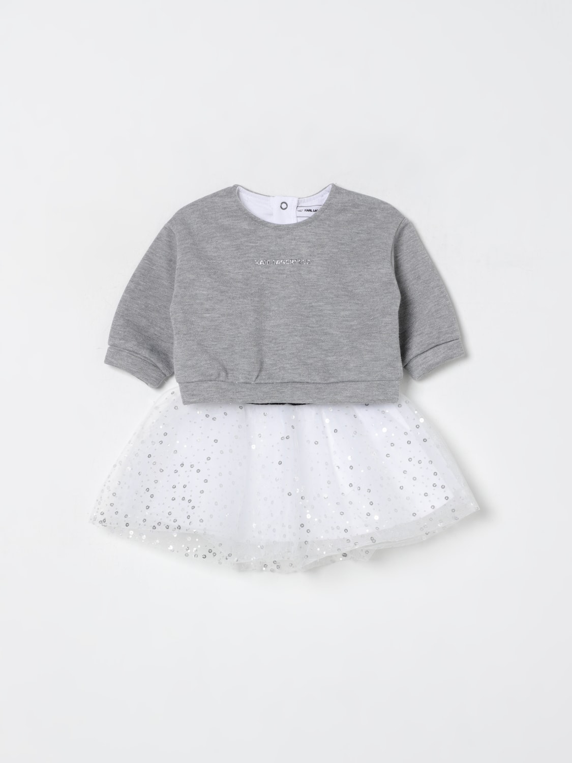 KARL LAGERFELD KIDS JUMPSUIT: Jumpsuit kids Karl Lagerfeld Kids, Grey - Img 1