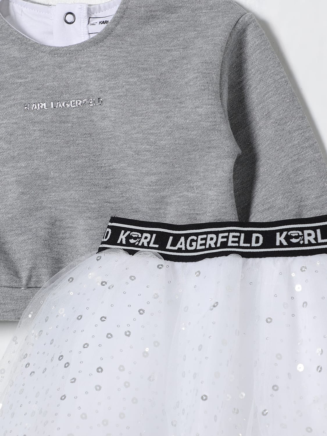 KARL LAGERFELD KIDS JUMPSUIT: Jumpsuit kids Karl Lagerfeld Kids, Grey - Img 3