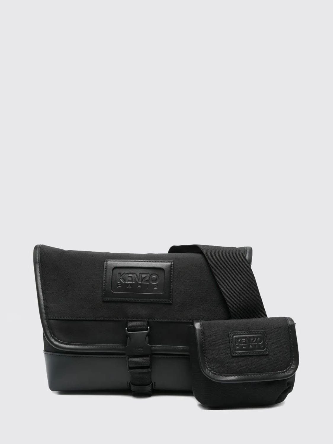KENZO BORSA A TRACOLLA: Borsa Small Messenger Kenzo in canvas , Nero - Img 1