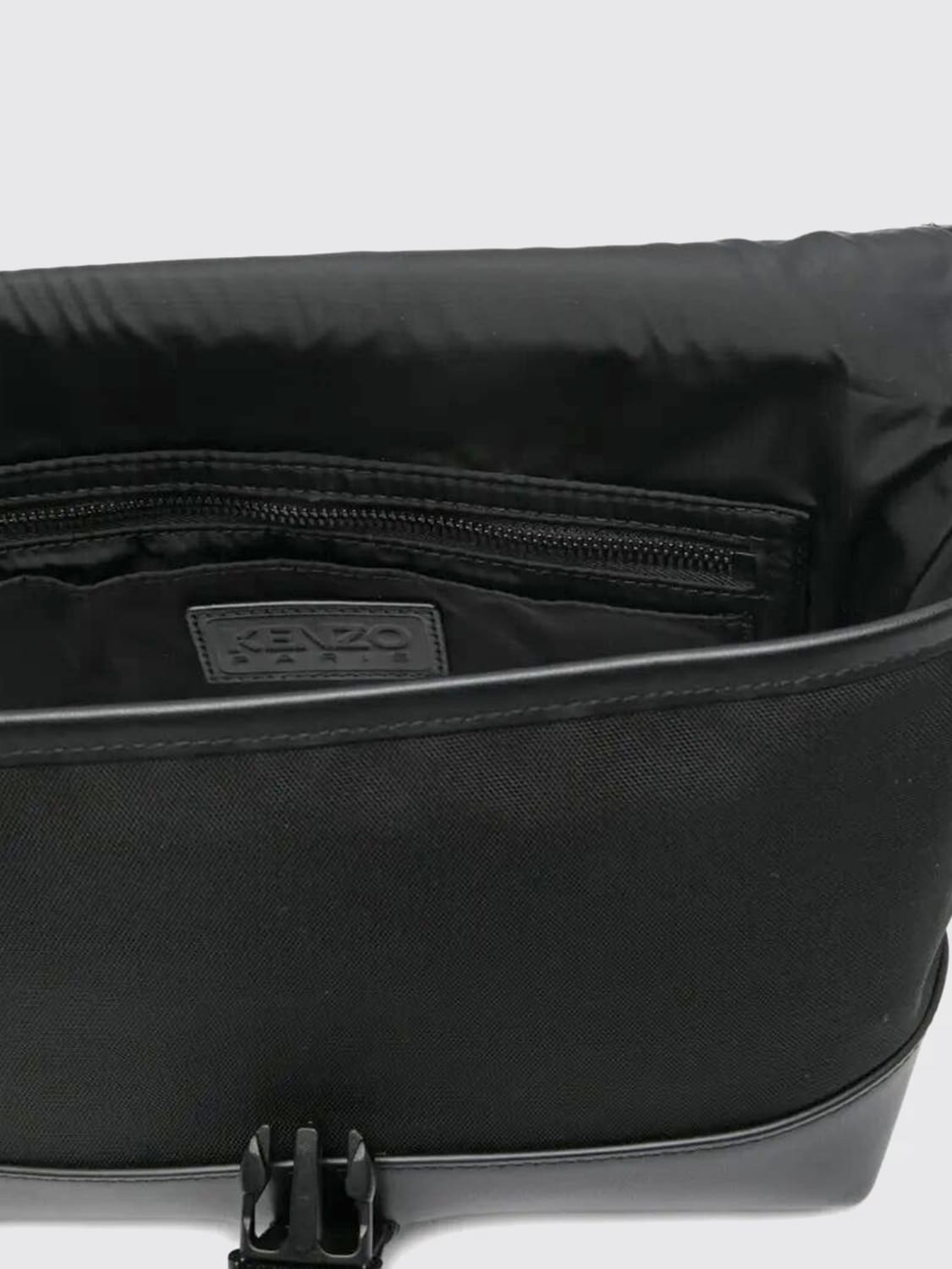 KENZO BORSA A TRACOLLA: Borsa Small Messenger Kenzo in canvas , Nero - Img 4