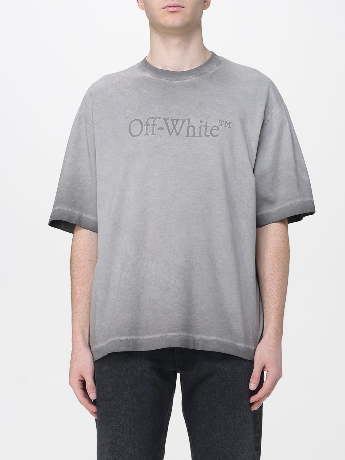 OFF-WHITE ФУТБОЛКА: Футболка Мужское Off-white, Серый - Img 1