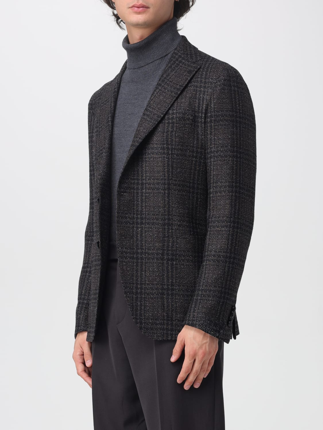 TAGLIATORE 外套: 外套 男士 Tagliatore, 焦色 - Img 3