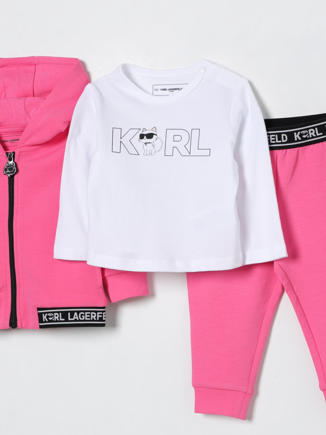 KARL LAGERFELD KIDS JUMPSUIT: Jumpsuit kids Karl Lagerfeld Kids, Fuchsia - Img 3