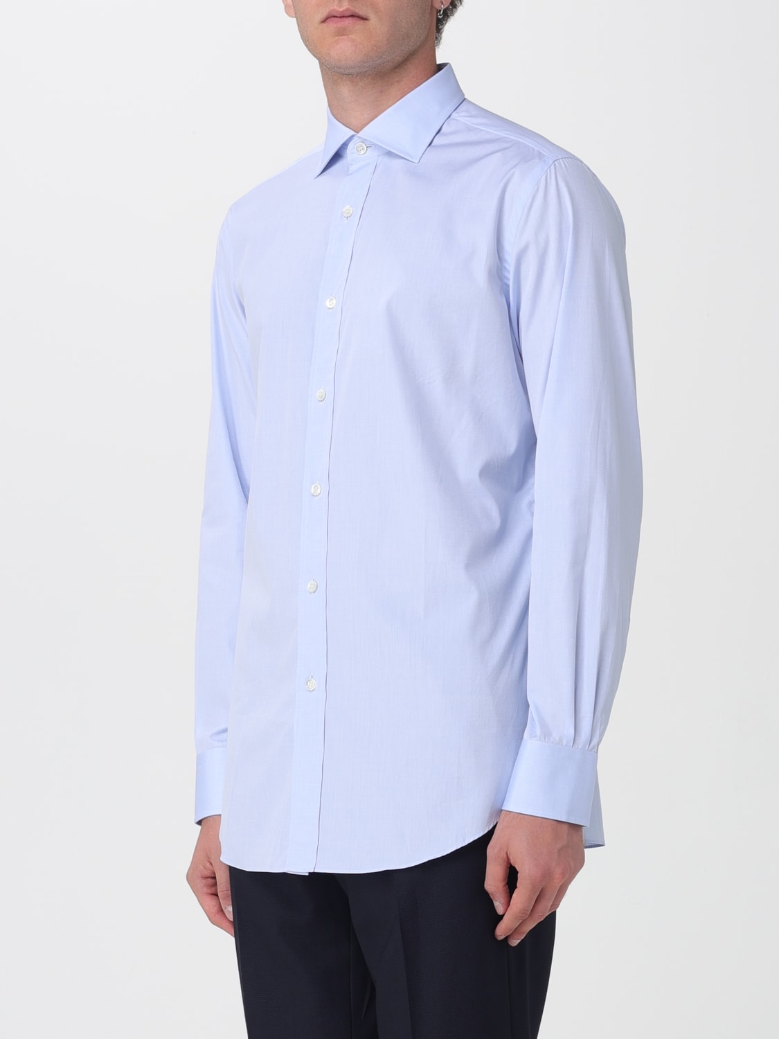 BRIONI 衬衫: 衬衫 男士 Brioni, 蓝色 - Img 4