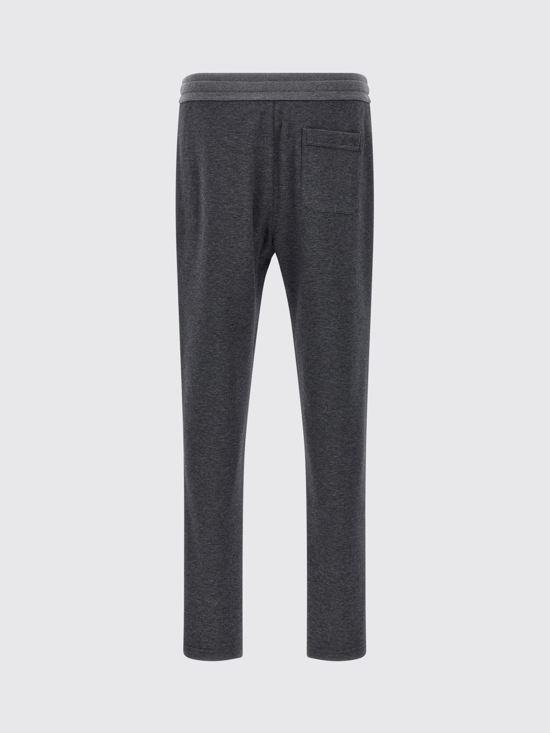BRIONI PANTALONI: Pantalone di cotone con coulisse Brioni, Grigio - Img 2