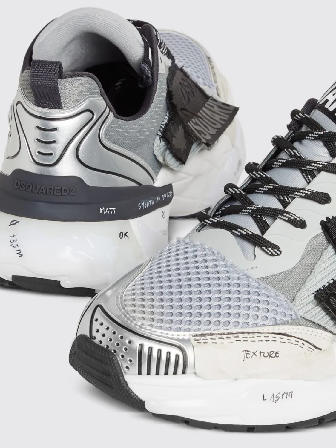 DSQUARED2 SNEAKERS: Schuhe herren Dsquared2, Grau - Img 4