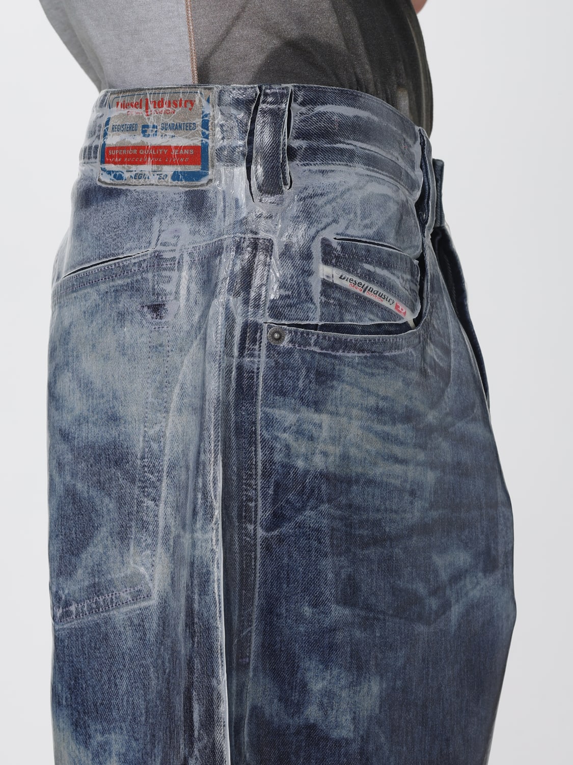 DIESEL JEANS: Jeans hombre Diesel, Azul Oscuro - Img 4
