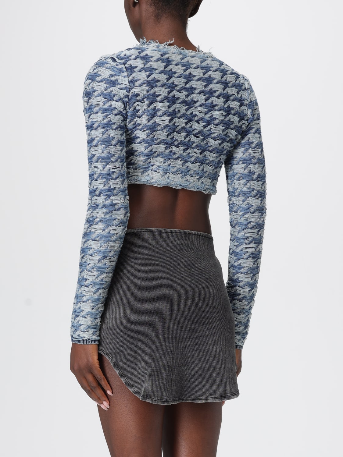 DIESEL SWEATER: Cardigan woman Diesel, Blue - Img 3