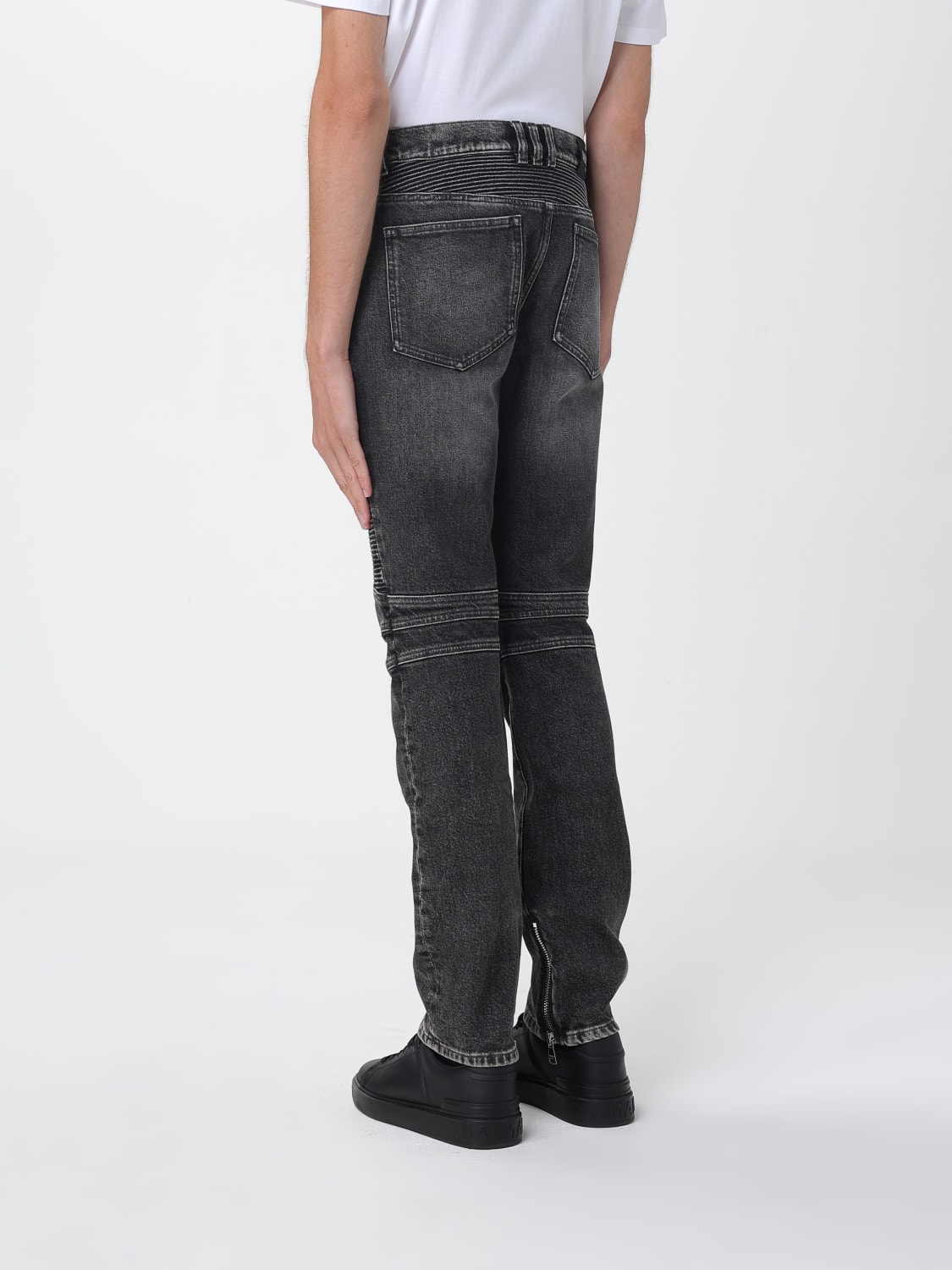 BALMAIN JEANS: Jeans men Balmain, Grey - Img 3