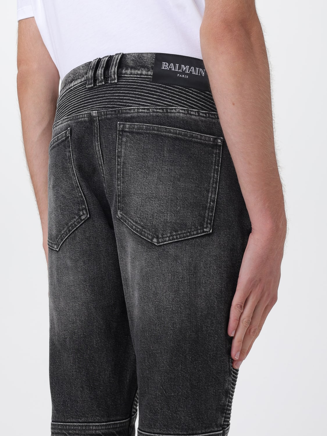 BALMAIN JEANS: Jeans men Balmain, Grey - Img 5