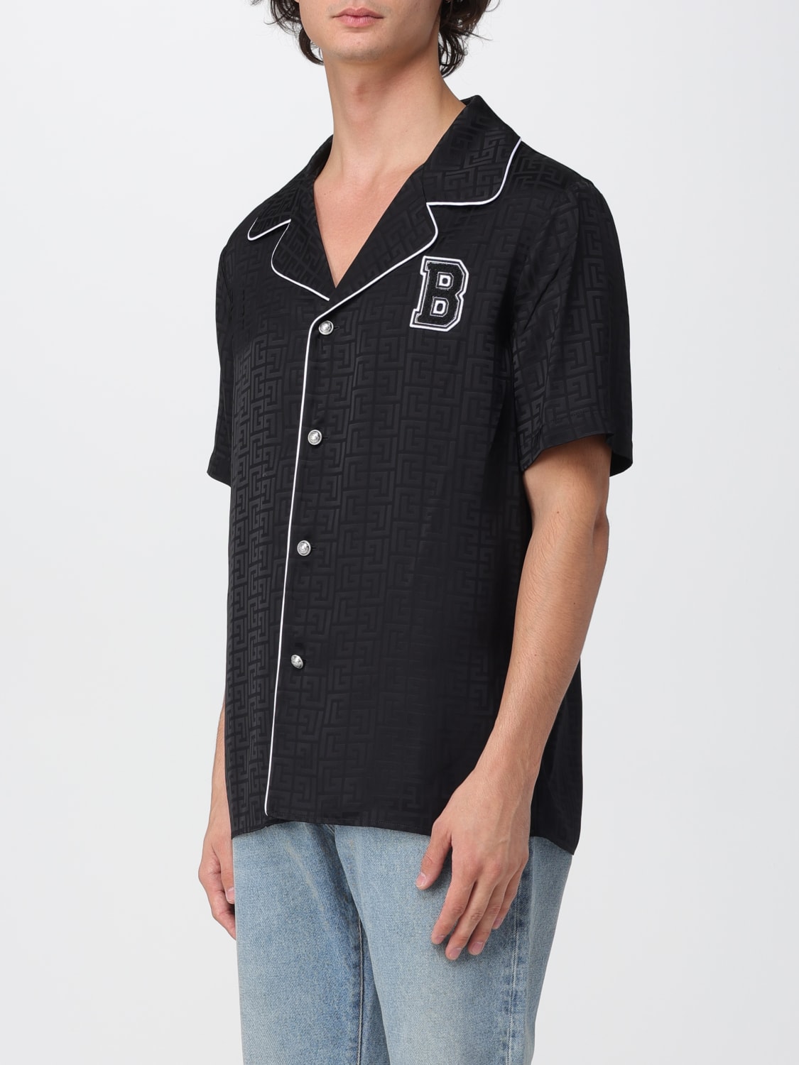 BALMAIN HEMD: Hemd herren Balmain, Schwarz - Img 4