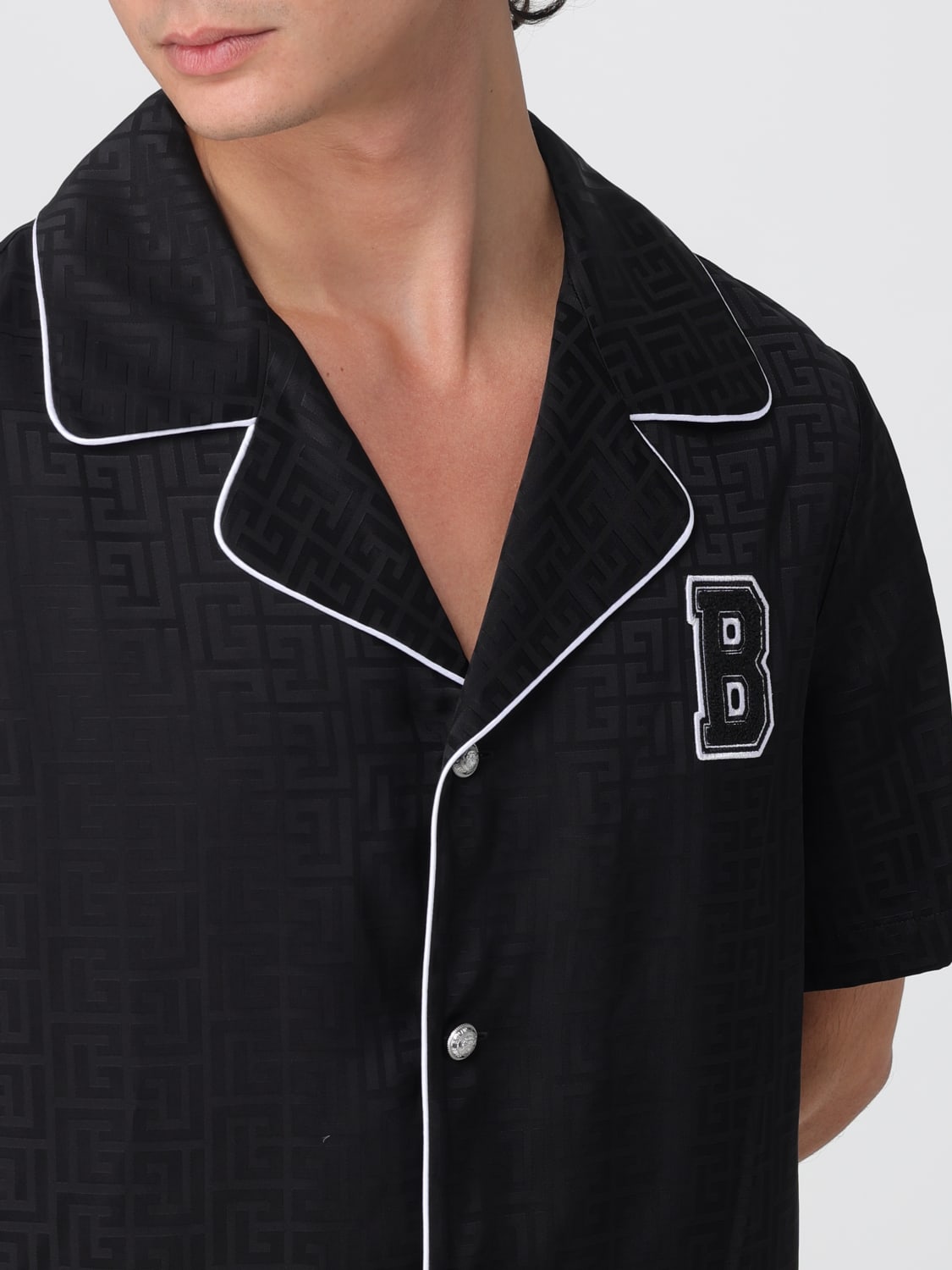 BALMAIN HEMD: Hemd herren Balmain, Schwarz - Img 5