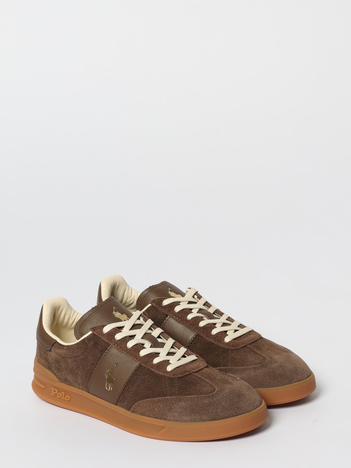 LAUREN RALPH LAUREN СПОРТИВНАЯ ОБУВЬ: Спортивная обувь Мужское Lauren Ralph Lauren, Коричневый - Img 2