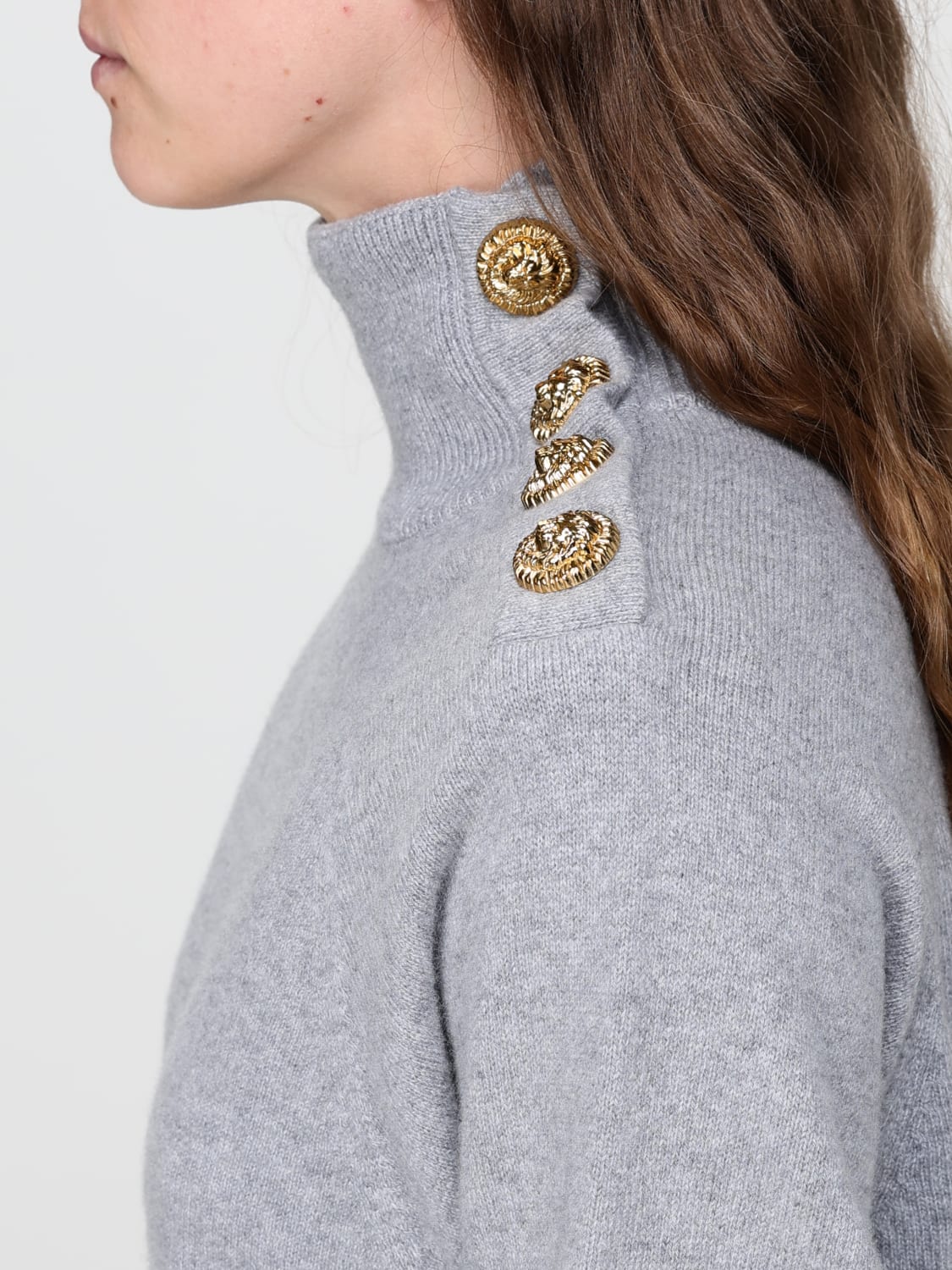 BALMAIN DRESS: Dress woman Balmain, Grey - Img 5