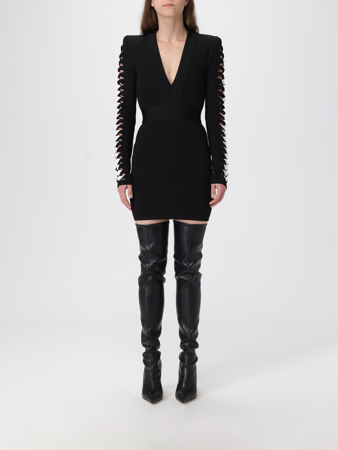 BALMAIN VESTIDO: Vestido mujer Balmain, Negro - Img 1
