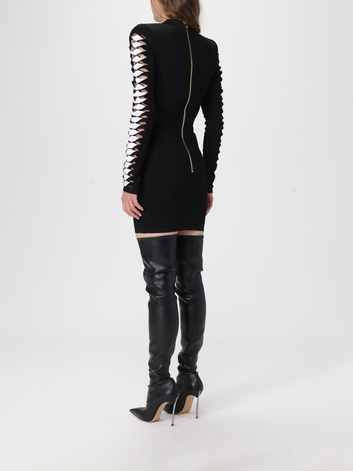 BALMAIN VESTIDO: Vestido mujer Balmain, Negro - Img 3