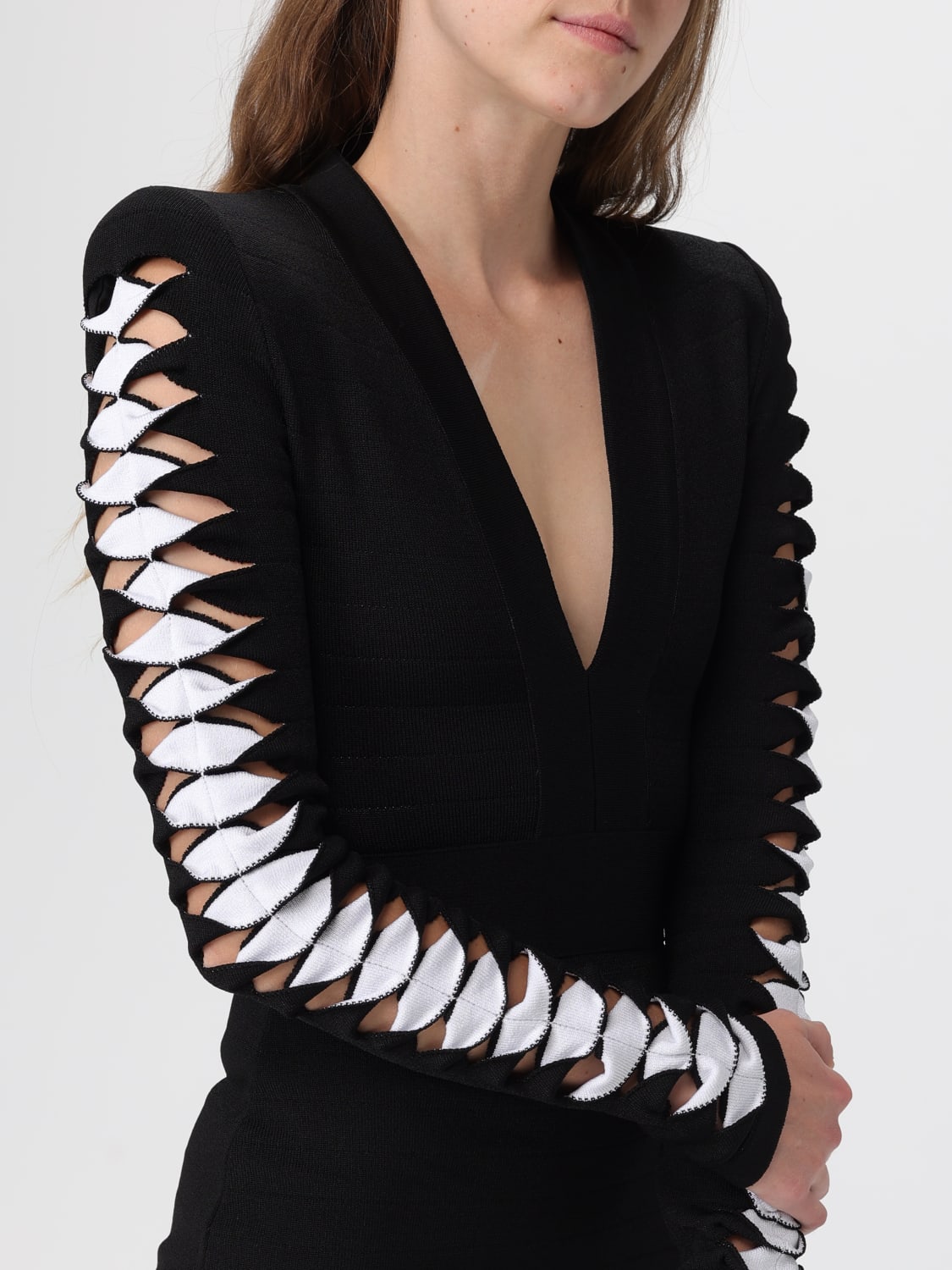 BALMAIN VESTIDO: Vestido mujer Balmain, Negro - Img 5
