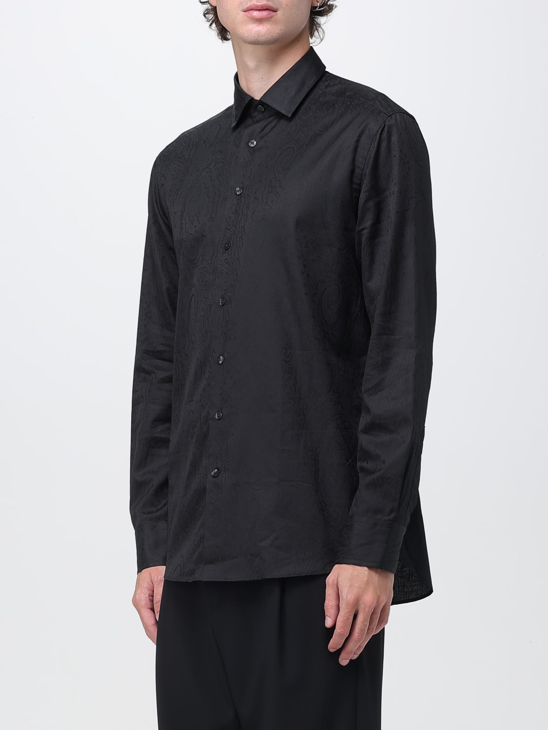 ETRO SHIRT: Shirt men Etro, Black - Img 4