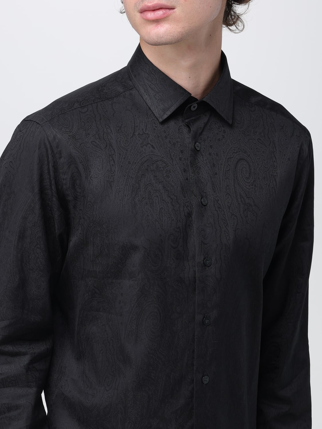 ETRO SHIRT: Shirt men Etro, Black - Img 5