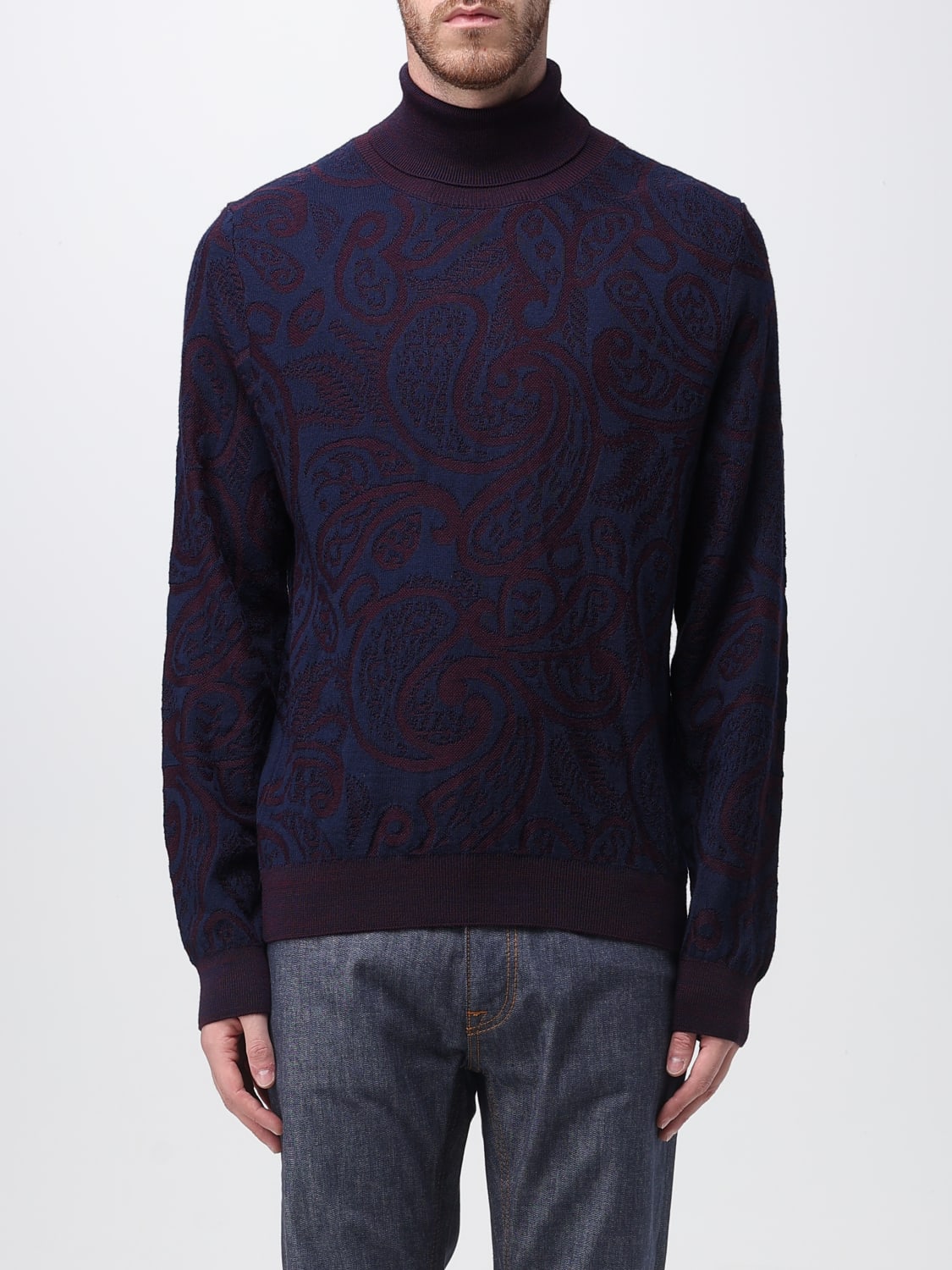 ETRO SWEATER: Sweatshirt men Etro, Multicolor - Img 1