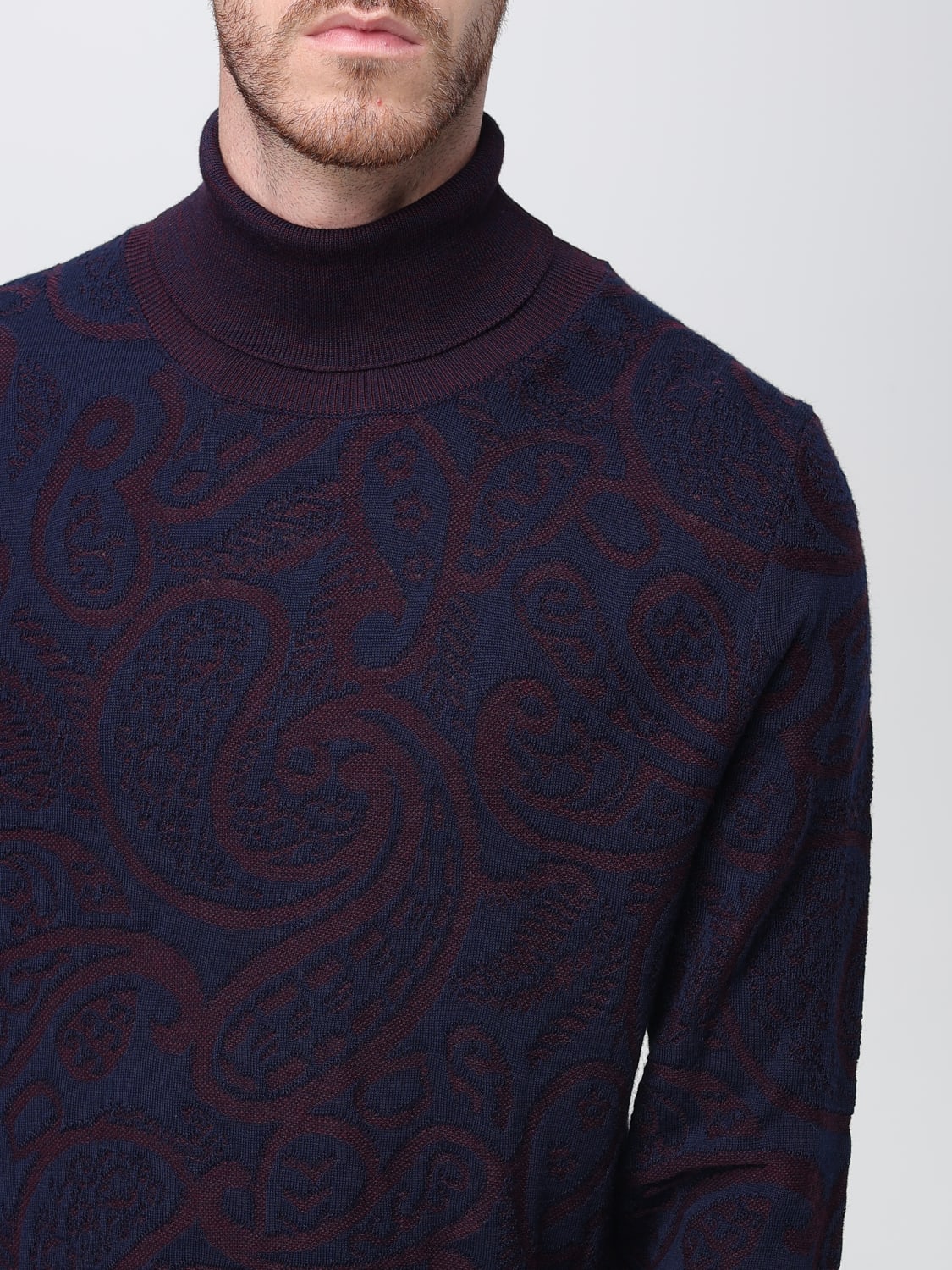 ETRO SWEATER: Sweatshirt men Etro, Multicolor - Img 5
