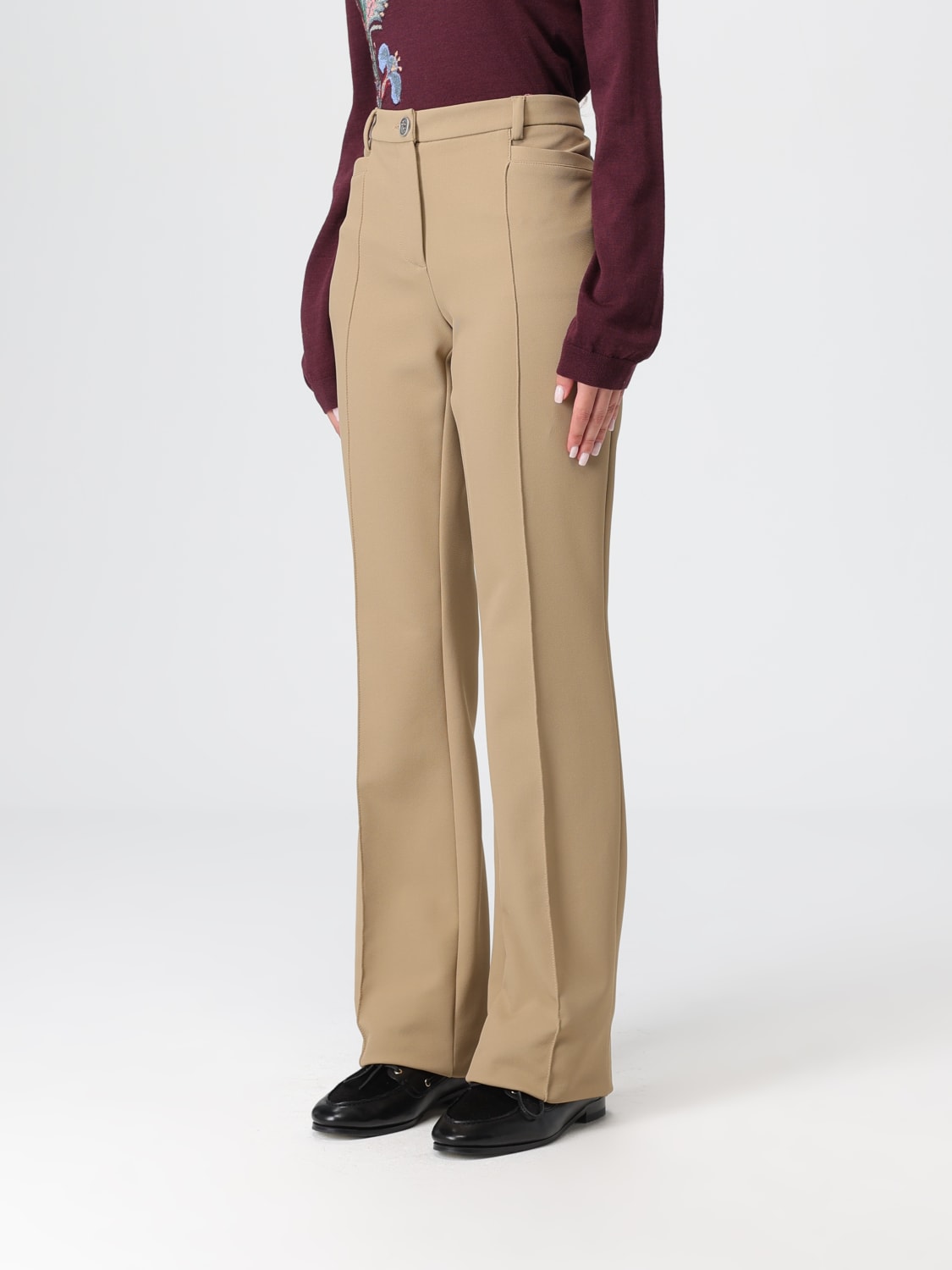 ETRO 裤子: 裤子 女士 Etro, 棕色 - Img 4