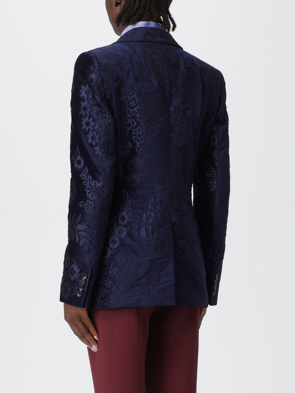 ETRO JACKET: Blazer woman Etro, Blue - Img 3