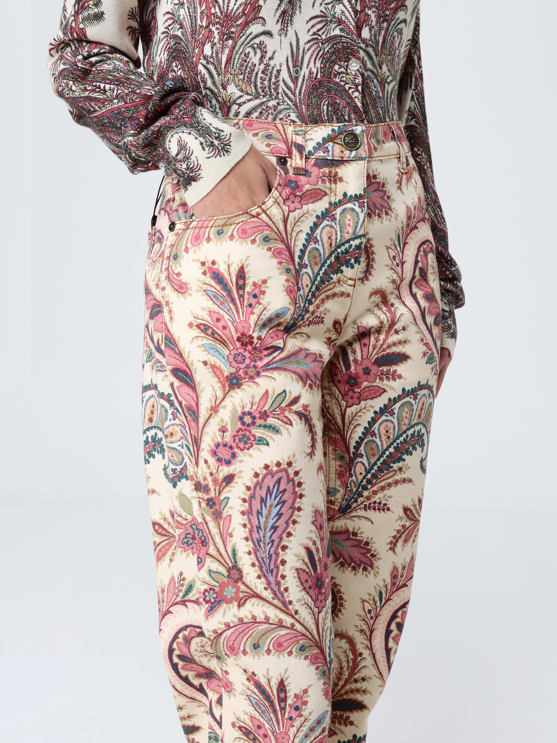 ETRO JEANS: Jeans woman Etro, Multicolor - Img 4