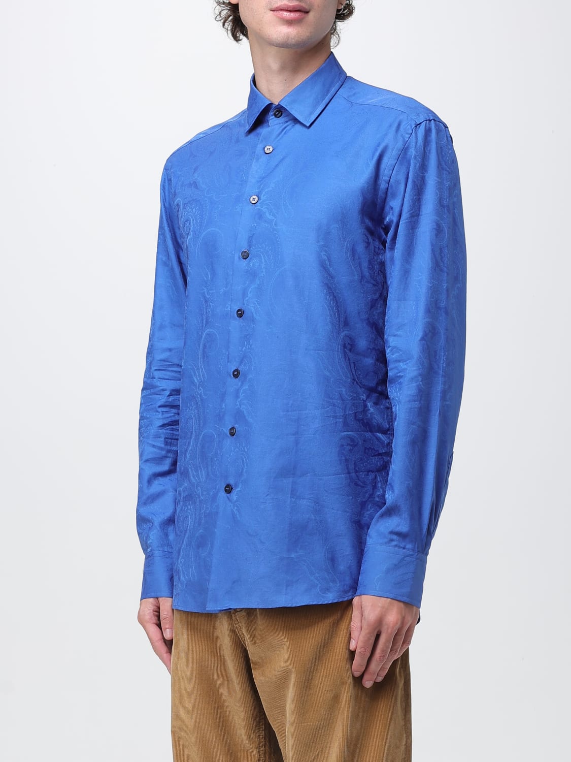 ETRO SHIRT: Shirt men Etro, Blue - Img 4
