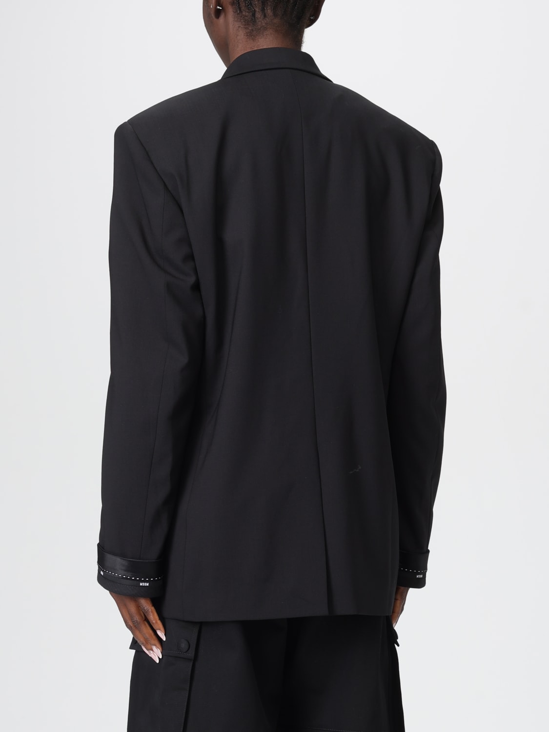 MSGM JACKET: Blazer woman MSGM, Black - Img 3