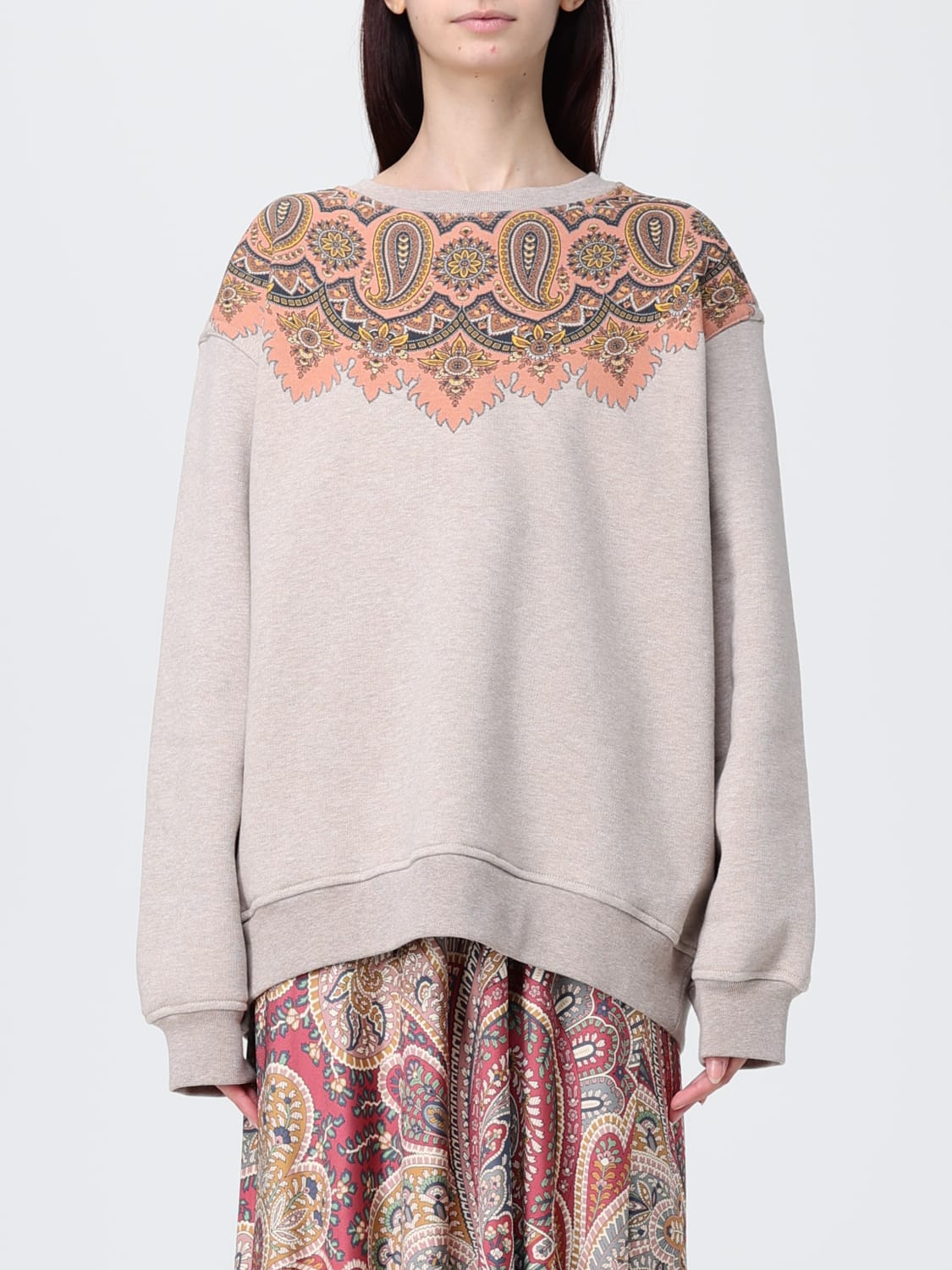 ETRO SWEATSHIRT: Sweatshirt woman Etro, Multicolor - Img 1