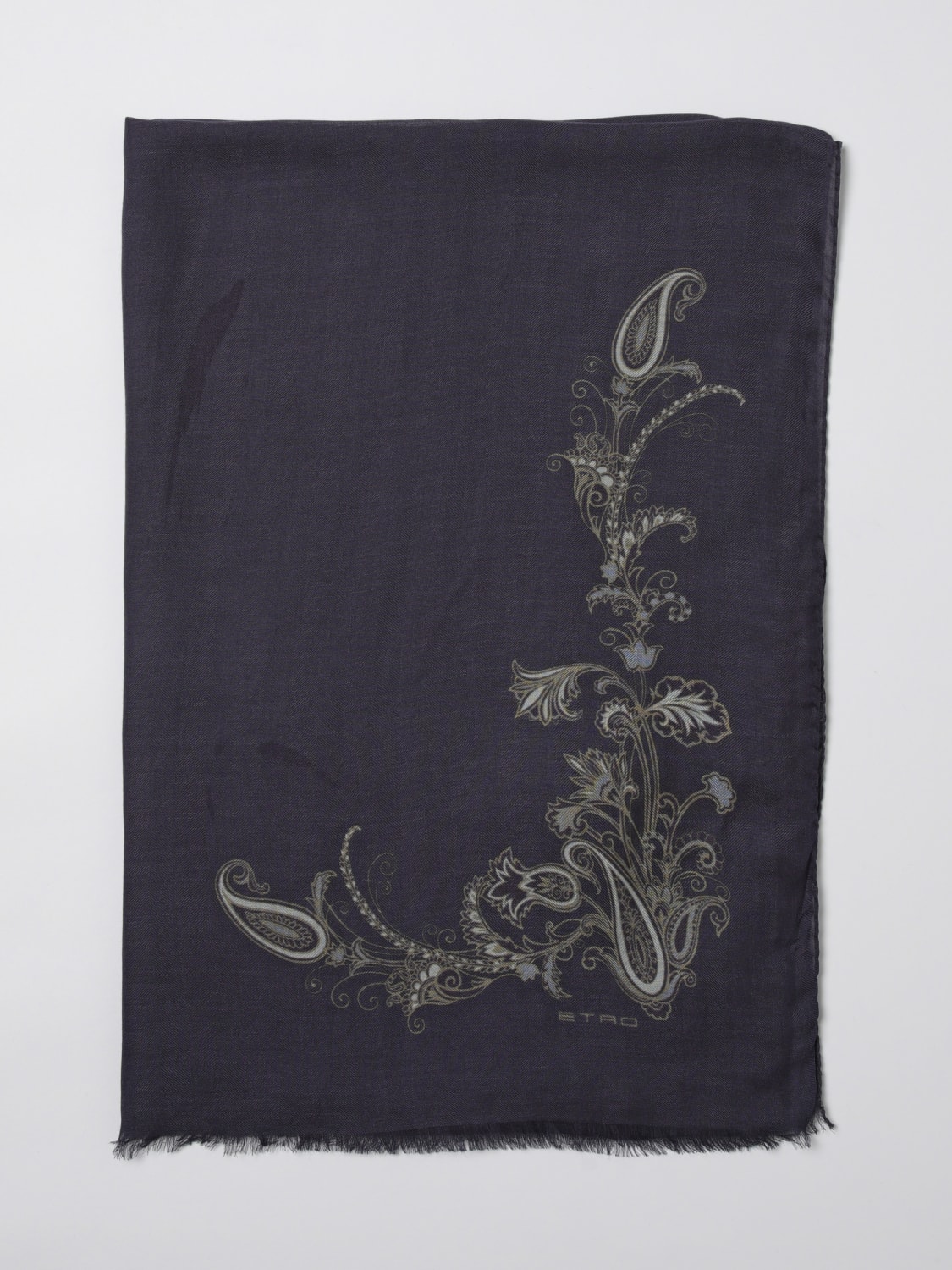 ETRO SCIARPA: Sciarpa Etro in misto cashmere stampa Paisley , Fantasia - Img 1
