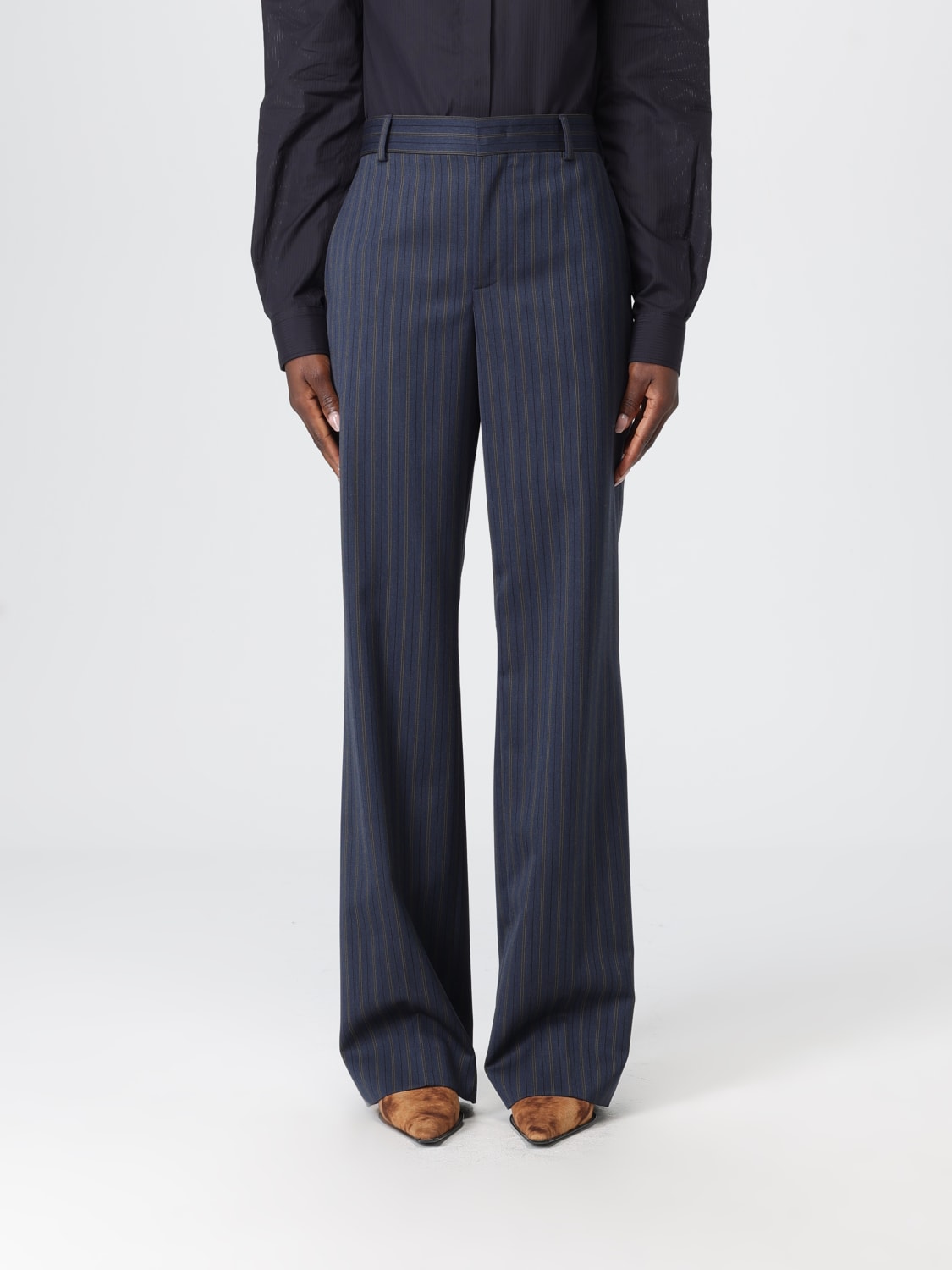 MOSCHINO COUTURE PANTALON: Pantalon femme Moschino Couture, Bleu - Img 1