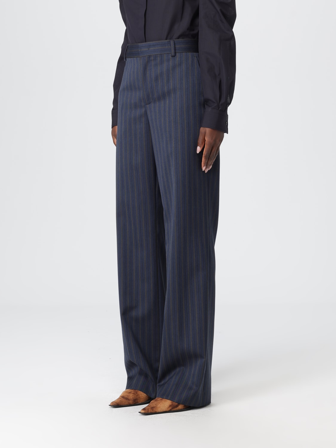 MOSCHINO COUTURE PANTALON: Pantalon femme Moschino Couture, Bleu - Img 4